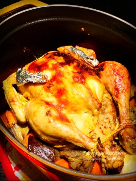 中式糯米飯釀春雞(鑄鐵鍋)